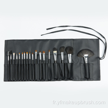 Set de pinceau de maquillage MOQ de 18pcs Vegan Low MOQ